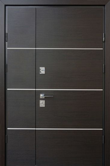 Вхідні двері STRAJ PARTY D DOUBLE 1200mm ВЕНГЕ ТЕМНИЙ