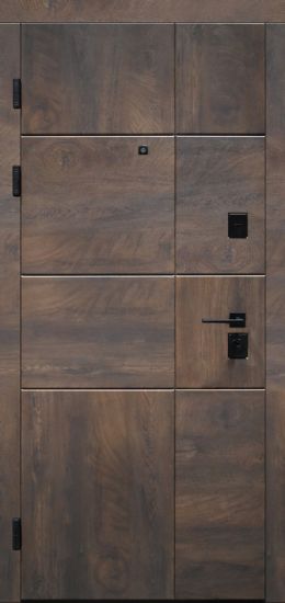 Вхідні Двері в квартиру Apart 120  HYGGE спил дерева коньячний